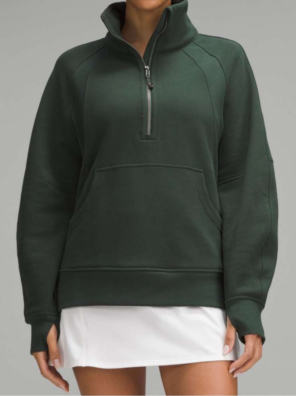 Lululemon Scuba Oversized Funnel-Neck Half Zip *Long in Legacy Green Size M/L
